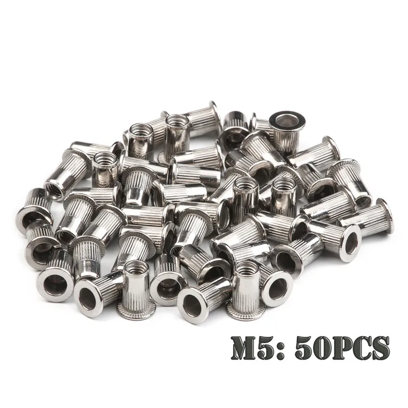 600 PCS M5 Insert Reveting Flat Head Rivet Nuts Set Multi Size Stainless Steel Set Rivet Gun Stainless Steel 
600 PCS M5 Insert Reveting Flat Head Rivet Nuts Set Multi Size Stainless Steel Set Rivet Gun Stainless Steel