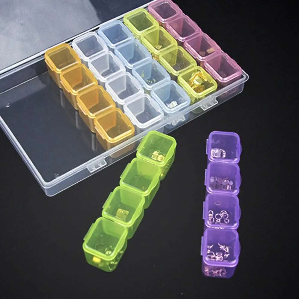 28 Grid Transparent Plastic Earrings Jewelry Box Compartment Adjustable Beads Earring Storage Packing Rectangular Display Case
28 Grid Transparent Plastic Earrings Jewelry Box Compartment Adjustable Beads Earring Storage Packing Rectangular Display Case
