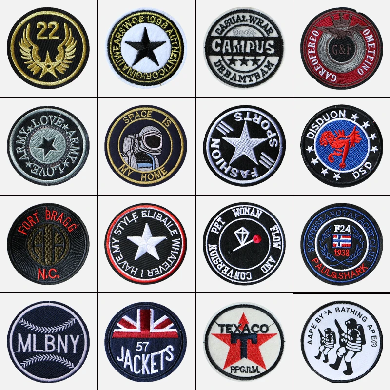 Round Cartoon Patterned Patch Star Letter Embroidery Patch Badges On Backpack Embroidered Applications Iron On Patches Stickers
Round Cartoon Patterned Patch Star Letter Embroidery Patch Badges On Backpack Embroidered Applications Iron On Patches Stickers