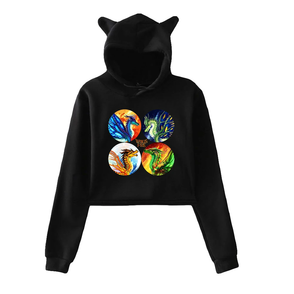 Wings of Fire Cat Ear Hoodies Women Long Sleeve Hooded Crop Sweatshirts Hot Sale Casual Streetwear Clothes
Wings of Fire Cat Ear Hoodies Women Long Sleeve Hooded Crop Sweatshirts Hot Sale Casual Streetwear Clothes
