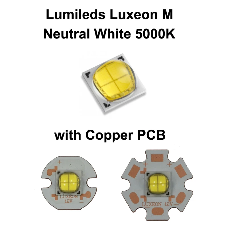 Lumi led s Luxeon M LXR7-SW50 нейтральный белый 5000K SMD светодиодный излучатель с 16 мм/20 мм