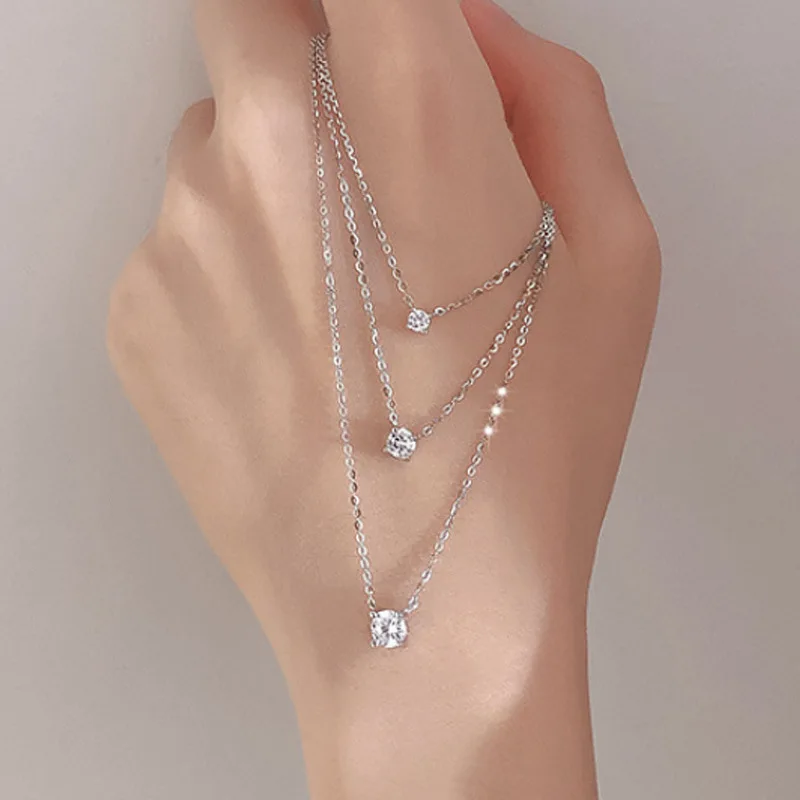 S925 Silver Flash Diamond Inlaid Fashionable Clavicle Light Luxury Simple Women's Design Sense Niche Temperament Necklace
S925 Silver Flash Diamond Inlaid Fashionable Clavicle Light Luxury Simple Women's Design Sense Niche Temperament Necklace