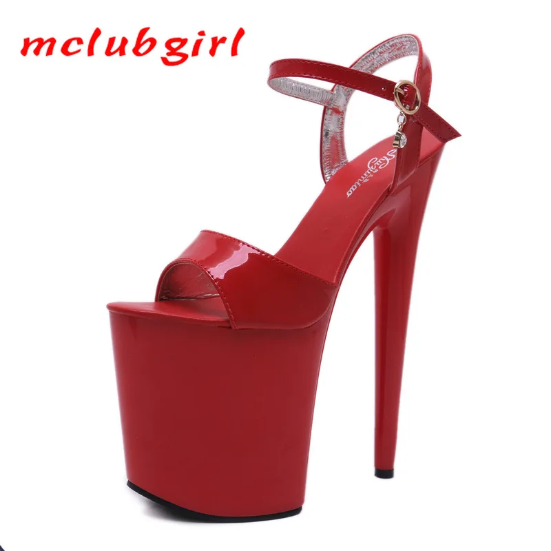 Mclubgirl 20 см 2020 Новая Осенняя сексуальная женская обувь для ночного клуба на платформе римские сандалии с открытым носком на очень высоком каб...
Mclubgirl 20 см 2020 Новая Осенняя сексуальная женская обувь для ночного клуба на платформе римские сандалии с открытым носком на очень высоком каб...