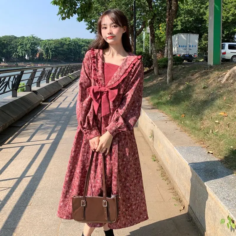 4XL plus size women elegant casual Floral print long dress autumn winter 2021 long sleeve v neck bow pink loose dresses vestido
4XL plus size women elegant casual Floral print long dress autumn winter 2021 long sleeve v neck bow pink loose dresses vestido