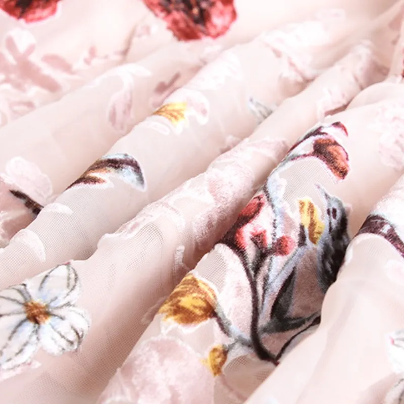 Retro Women velvet Flocking Pink Floral Dress 2021 Spring Vintage Strapless long Sleve Sexy fish Tail Long Dress
Retro Women velvet Flocking Pink Floral Dress 2021 Spring Vintage Strapless long Sleve Sexy fish Tail Long Dress