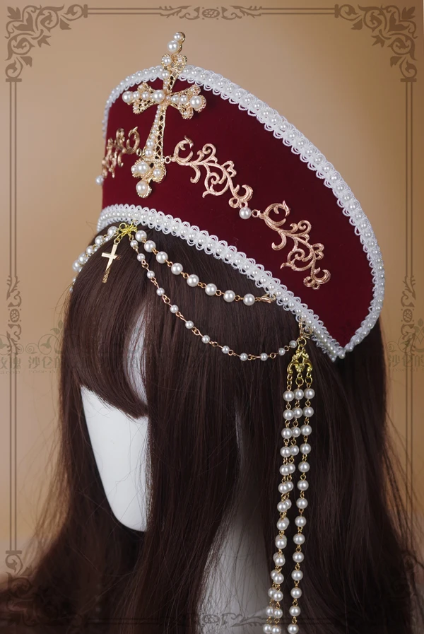 hand-made Lolita Virgin hair crown Tudor crown headband retro Cosplay Gothic Lolita Cross Suede Chain Classical Court Retro Crow
hand-made Lolita Virgin hair crown Tudor crown headband retro Cosplay Gothic Lolita Cross Suede Chain Classical Court Retro Crow