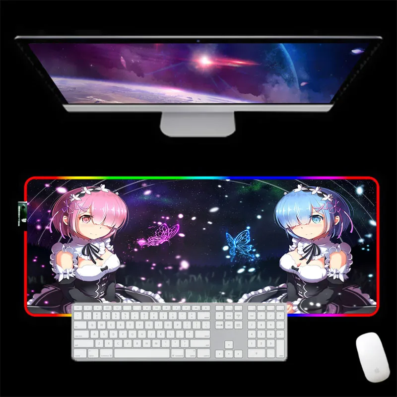 RGB коврик для мыши 3D привлекательный строительный подставка запястья Otaku подарок