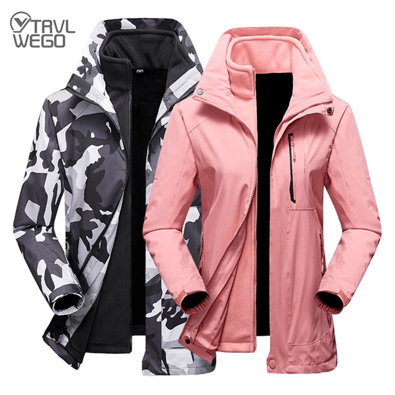 TRVLWEGO Men Women Camping Hiking 2 In 1 Jacket Outdoor Skating Skiing Waterproof Windproof Thicken Fleece Trekking Keep Warm
TRVLWEGO Men Women Camping Hiking 2 In 1 Jacket Outdoor Skating Skiing Waterproof Windproof Thicken Fleece Trekking Keep Warm