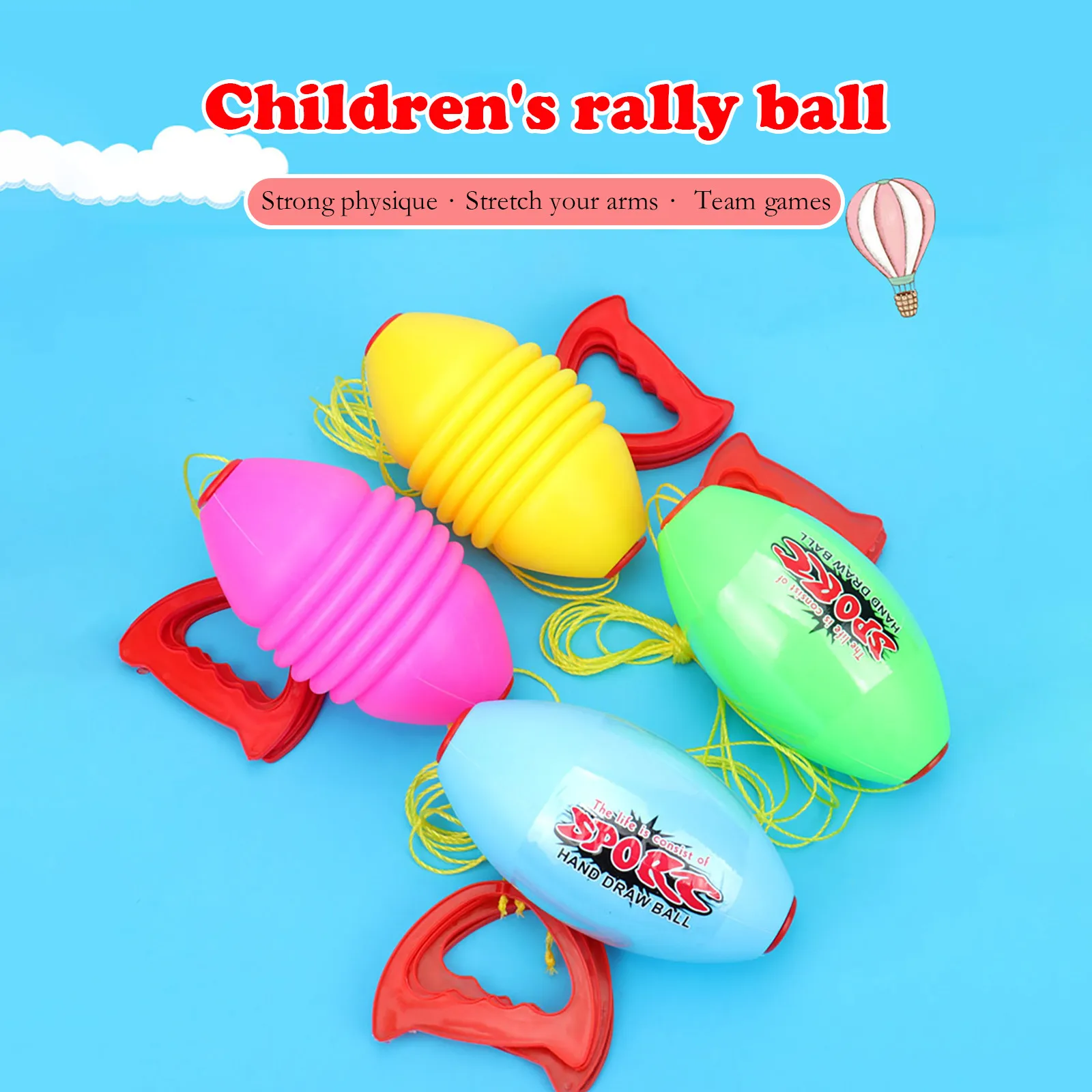 Double Plastic Sports Pull Ball Toy Speed Balls Through Pulling Children Outdoor Toys Interactive Games Party Games Kids Gift
Double Plastic Sports Pull Ball Toy Speed Balls Through Pulling Children Outdoor Toys Interactive Games Party Games Kids Gift