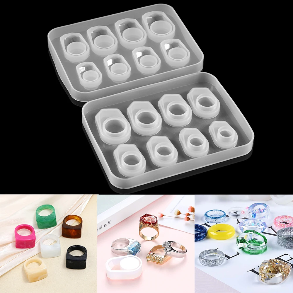 1Pcs Clear 8 Sizes Ring Silicone Mold for Resin Jewelry Bracelet Resin Casting Mold UV Epoxy Plaster Mould Handmade Carfts
1Pcs Clear 8 Sizes Ring Silicone Mold for Resin Jewelry Bracelet Resin Casting Mold UV Epoxy Plaster Mould Handmade Carfts