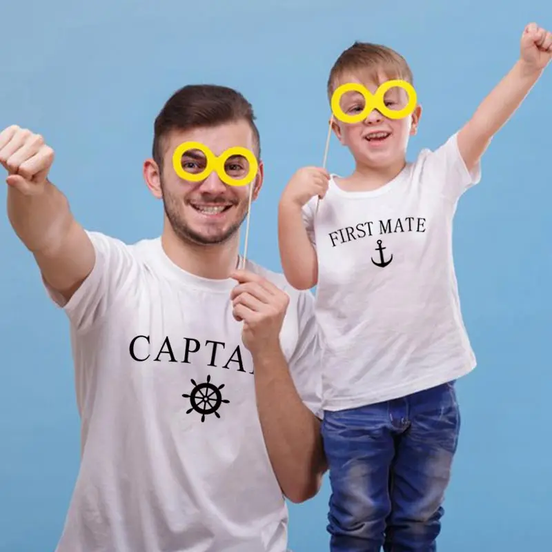 family look set matching outfits father son clothes baby boy tshirt for daddy kids captain first mate cotton clothing letter set
family look set matching outfits father son clothes baby boy tshirt for daddy kids captain first mate cotton clothing letter set
