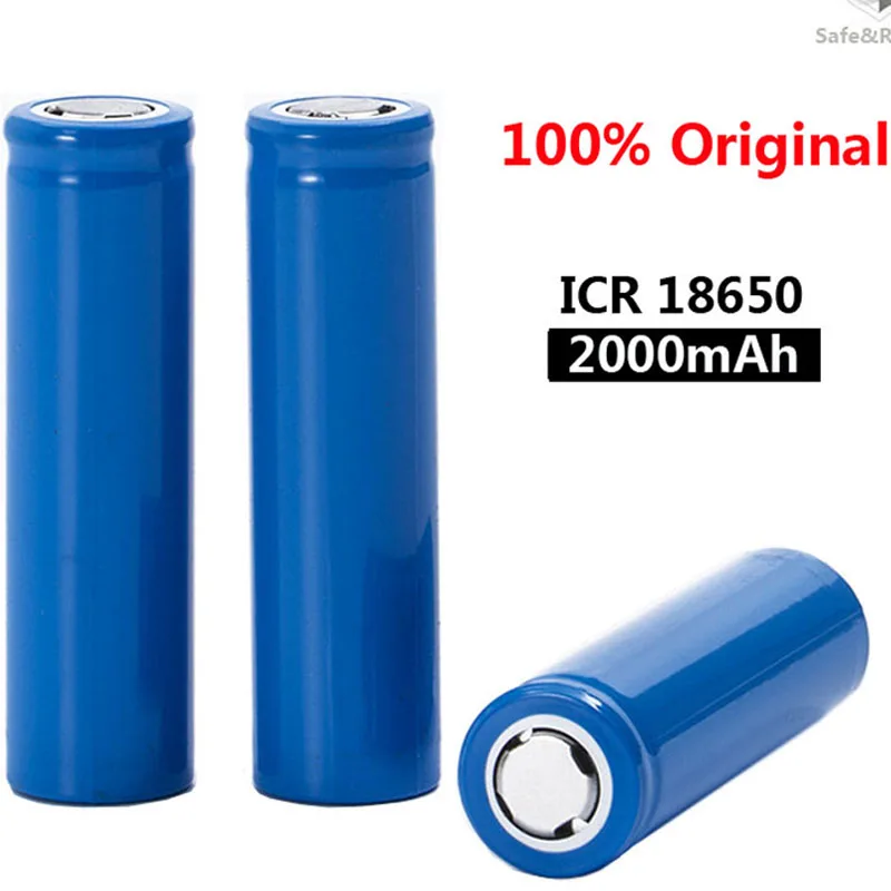 2021 New Original 18650 3.7 v 2000 mah Rechargeable Battery ICR18650 18650 LI-Ion Batteries
2021 New Original 18650 3.7 v 2000 mah Rechargeable Battery ICR18650 18650 LI-Ion Batteries