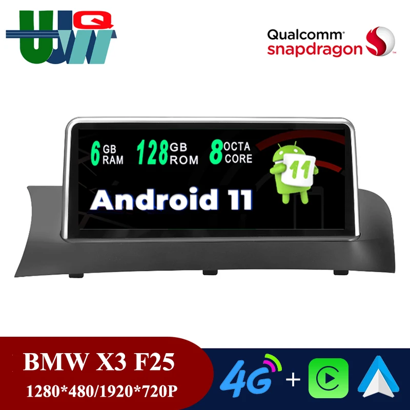 Автомобильный мультимедийный плеер UJQW, плеер на Android 11, 10,25G, с сенсорным экраном 128 дюйма, для BMW X3, F25, X4, F26, CIC, NBT, 4G, LET, Qualcomm, Snapdragon
Автомобильный мультимедийный плеер UJQW, плеер на Android 11, 10,25G, с сенсорным экраном 128 дюйма, для BMW X3, F25, X4, F26, CIC, NBT, 4G, LET, Qualcomm, Snapdragon