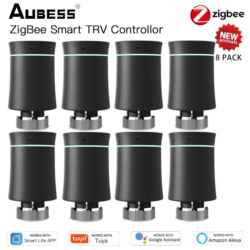 Программируемый термостат Tuya ZigBee, привод радиатора, клапан, умный термостат, регулятор температуры, поддержка Alexa Google, 1-8 шт.
Программируемый термостат Tuya ZigBee, привод радиатора, клапан, умный термостат, регулятор температуры, поддержка Alexa Google, 1-8 шт.