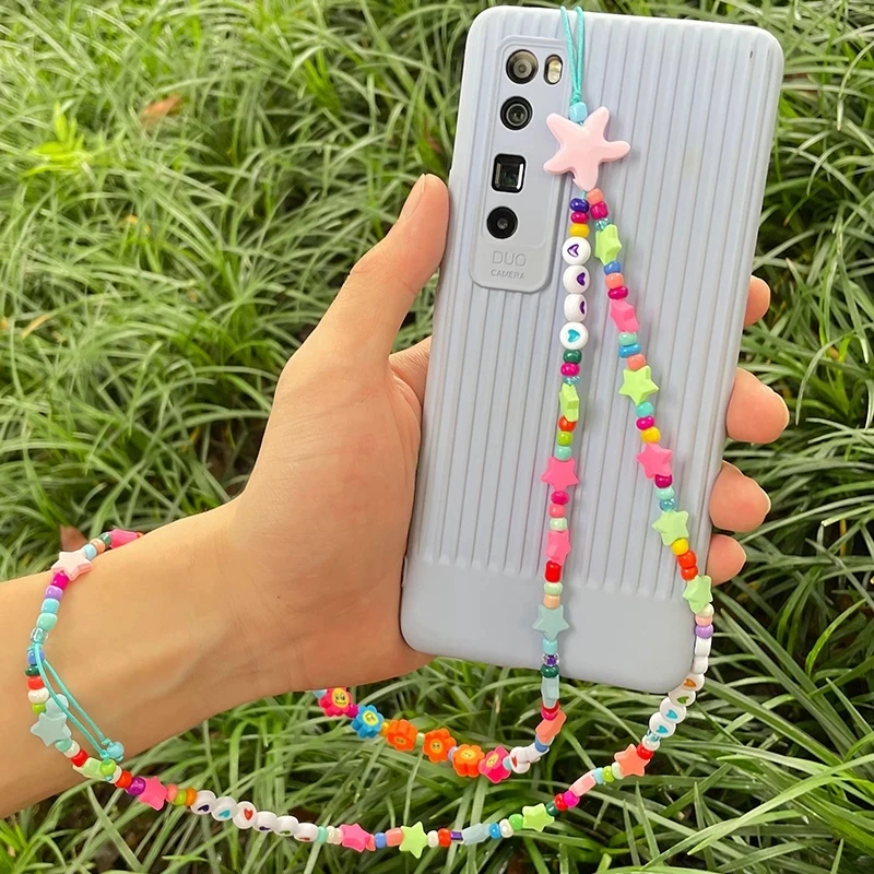 2021 New Boho Long Phone Chain Colorful Bead Chain Soft Pottery Acrylic Heart Tassel Pendant Women Unisex Beach Fashion Jewelry
2021 New Boho Long Phone Chain Colorful Bead Chain Soft Pottery Acrylic Heart Tassel Pendant Women Unisex Beach Fashion Jewelry