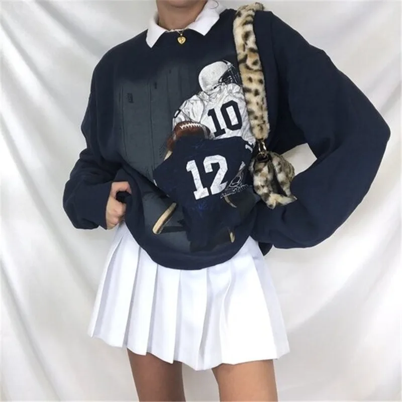 Vintage Stylish Dark Blue Anime Printing Crewneck Sweatshirt Women Streetwear Casual Fashion Clothes 2021 Spring Plus Size3XL
Vintage Stylish Dark Blue Anime Printing Crewneck Sweatshirt Women Streetwear Casual Fashion Clothes 2021 Spring Plus Size3XL