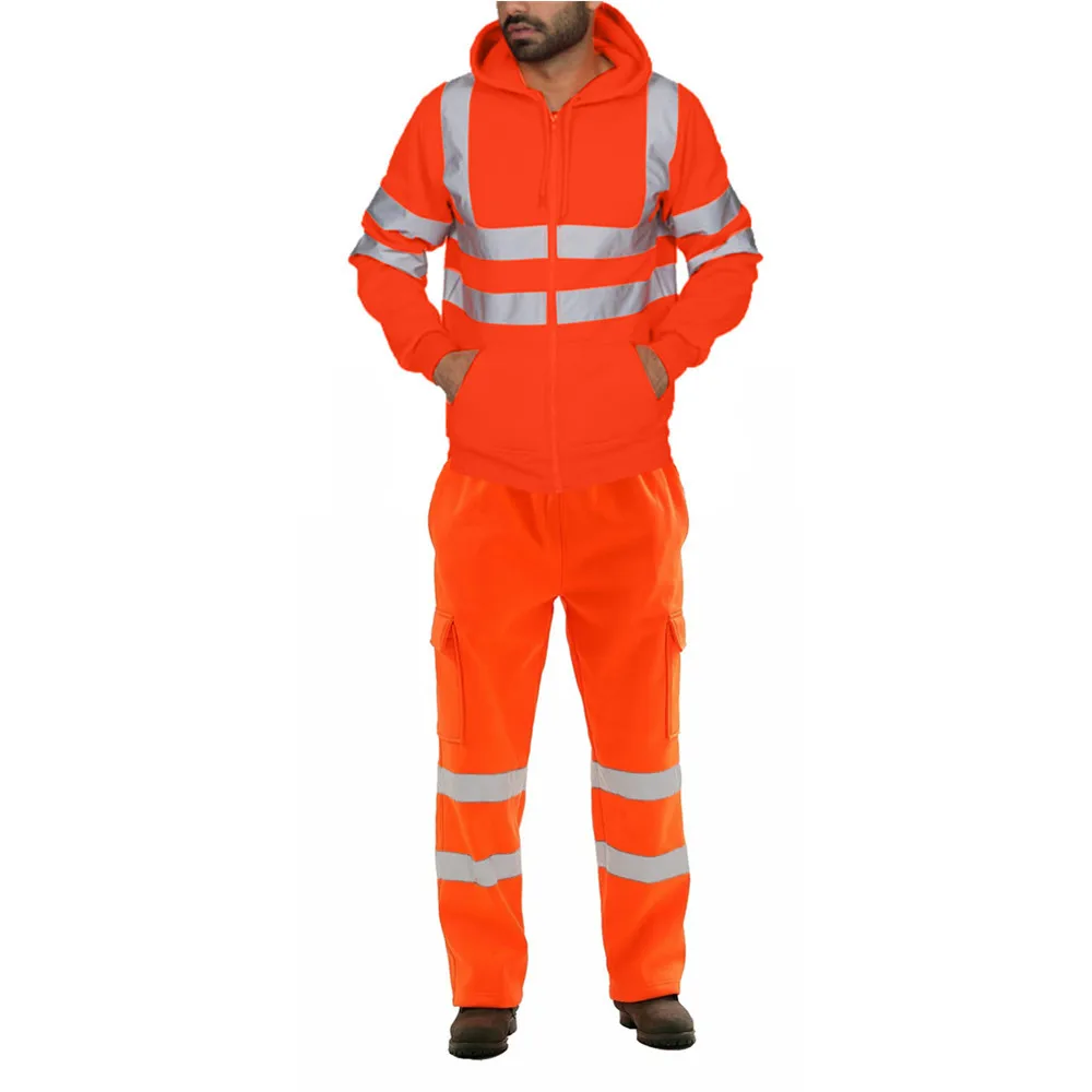 Fashion Mens Suit Sanitation Workers Reflective Overalls Fleece Suit Men Two Piece Set Hoodies and Pants Mens Clothes
Fashion Mens Suit Sanitation Workers Reflective Overalls Fleece Suit Men Two Piece Set Hoodies and Pants Mens Clothes