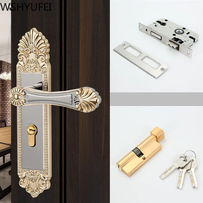 Modern Silent Bedroom Door Lock Handle Fashion Sanitary Interior Door Handle Single Bolt Door Lock Anti-theft Furniture Hardware
Modern Silent Bedroom Door Lock Handle Fashion Sanitary Interior Door Handle Single Bolt Door Lock Anti-theft Furniture Hardware