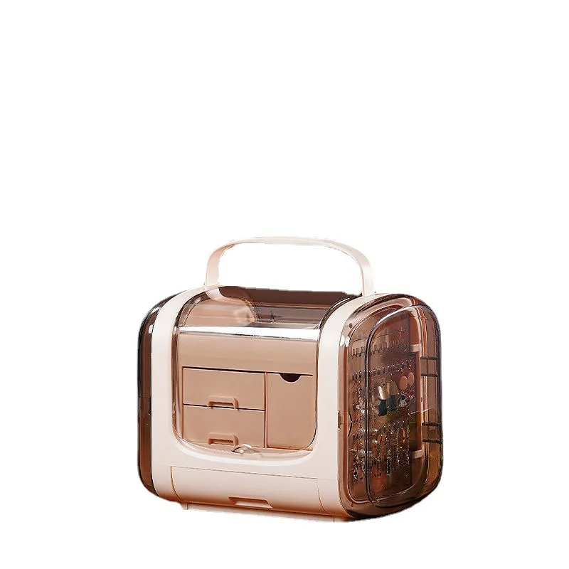 New Led Cosmetic Case HD Mirror luxury Makeup Storage Box home Dressing table Skin Care Organizer large toiletries Plastic Bin
New Led Cosmetic Case HD Mirror luxury Makeup Storage Box home Dressing table Skin Care Organizer large toiletries Plastic Bin