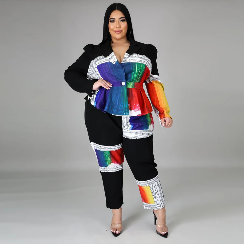 2 Piece Sets Women Outfit Fashion Stitching Cardigan Print Pant Sets Set Di Pantaloni Spring Autumn Conjunto Feminino Blazers
2 Piece Sets Women Outfit Fashion Stitching Cardigan Print Pant Sets Set Di Pantaloni Spring Autumn Conjunto Feminino Blazers