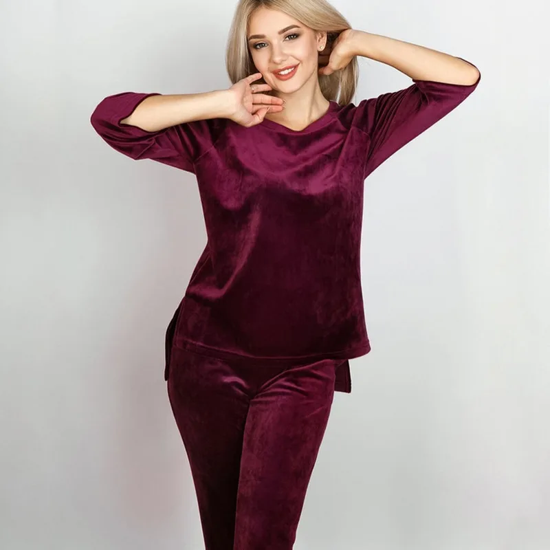 Autumn And Winter New Home Service Solid Color Warm And Comfortable Fashion Pajamas Suit Women En*
Autumn And Winter New Home Service Solid Color Warm And Comfortable Fashion Pajamas Suit Women En*
