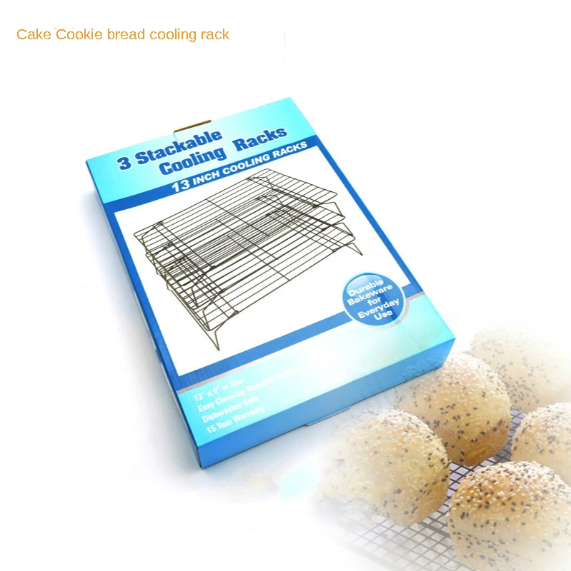 Three layer Black Non Stick cold airing net non stick cooling rack mesh baking biscuit cake drying rack grill baking tool
Three layer Black Non Stick cold airing net non stick cooling rack mesh baking biscuit cake drying rack grill baking tool