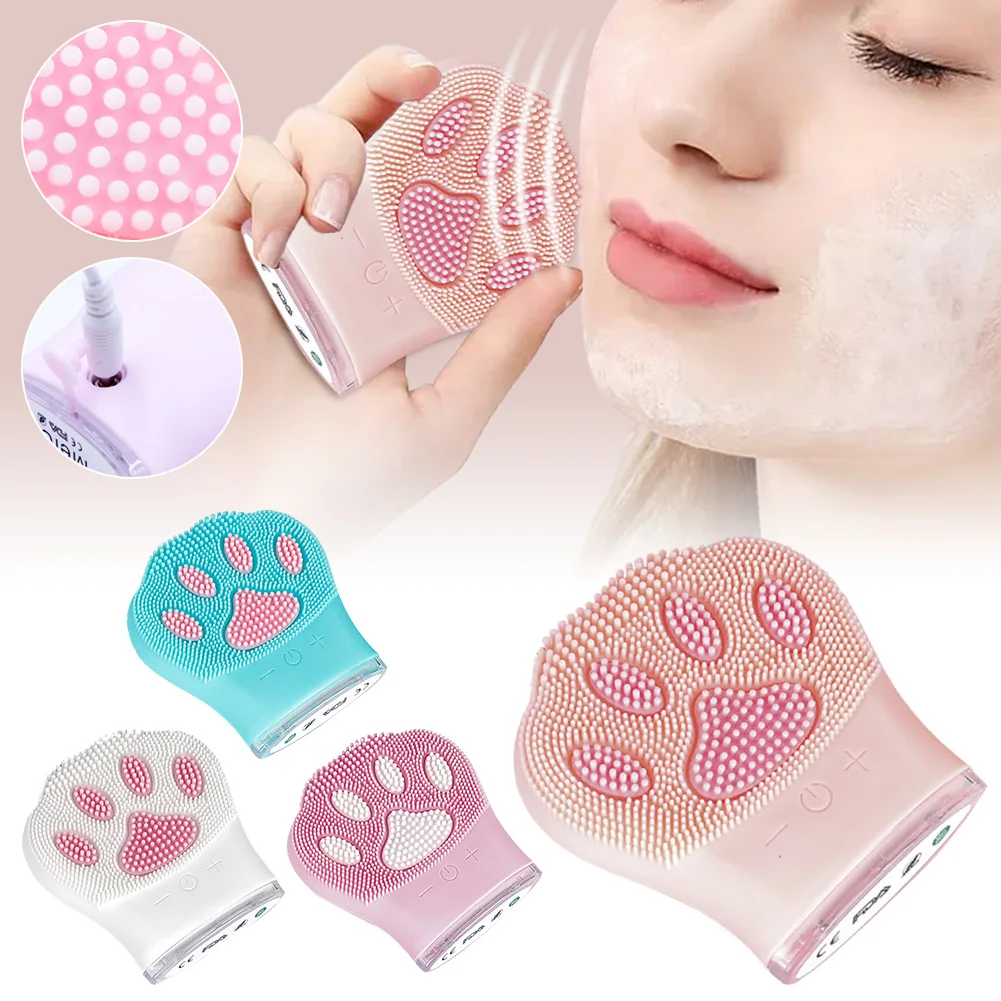 Facial Cleansing Brush Silicone Face Cleanser Exfolicator 3 Areas Massager Face Brush Pore Cleaning Tool
Facial Cleansing Brush Silicone Face Cleanser Exfolicator 3 Areas Massager Face Brush Pore Cleaning Tool