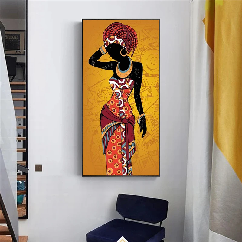 African Black Woman Canvas Painting Retro Posters and Prints Abstract Ethnic African Girl Wall Art Pictures Home Decor Cuadros
African Black Woman Canvas Painting Retro Posters and Prints Abstract Ethnic African Girl Wall Art Pictures Home Decor Cuadros