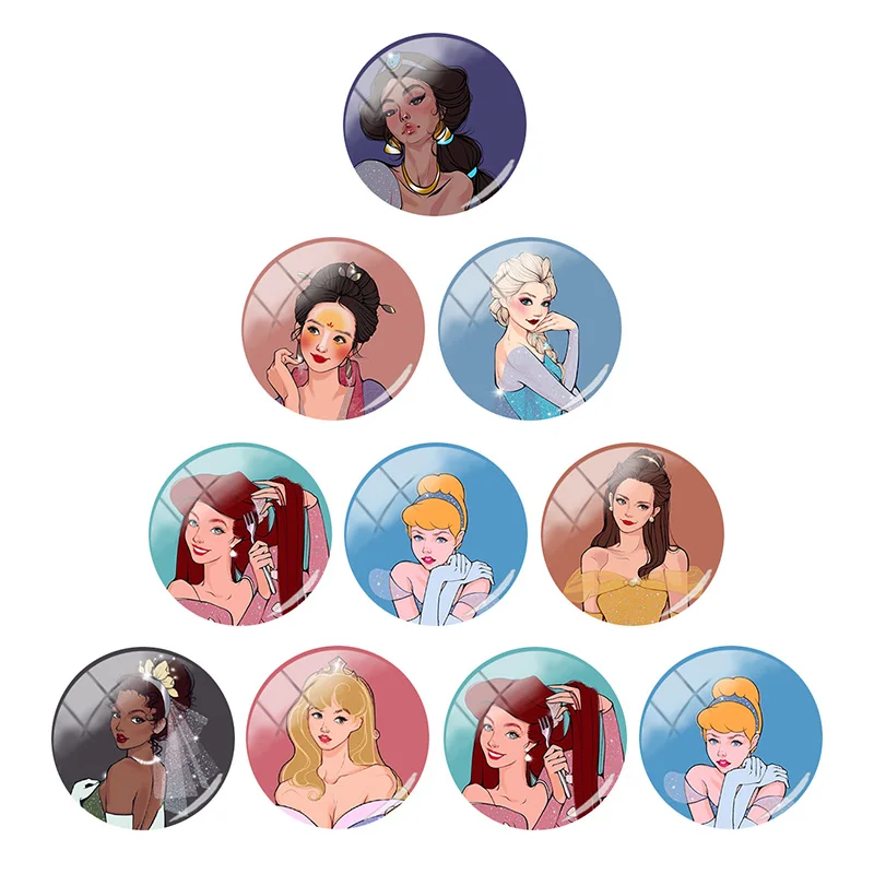 Disney Princess Hua Mulan Baojia Condiana Princess Fashion 12mm/15mm/16mm/18mmPhoto Glass Cabochon Dome Flat Back Jewelry Girls
Disney Princess Hua Mulan Baojia Condiana Princess Fashion 12mm/15mm/16mm/18mmPhoto Glass Cabochon Dome Flat Back Jewelry Girls