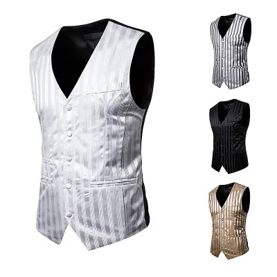 Free shipping Men's suit vest autumn new fashion men's single-breasted striped vest vest suit vest
Free shipping Men's suit vest autumn new fashion men's single-breasted striped vest vest suit vest