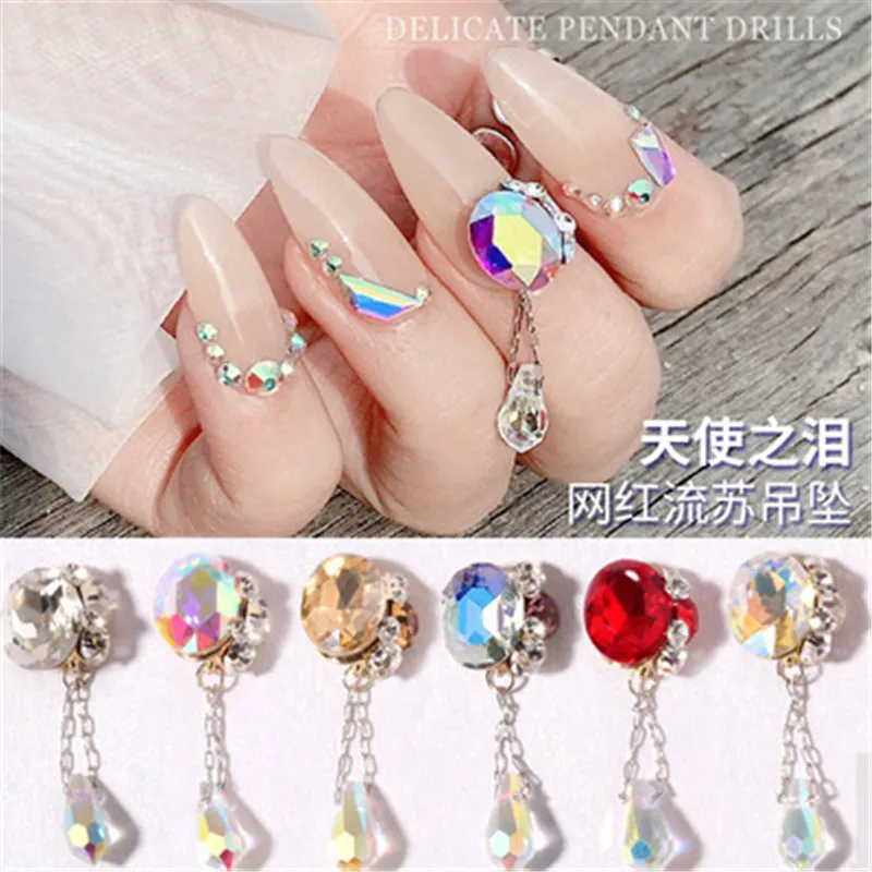 2pcs New Charm Crystal 3D Nail Art Decorations Alloy Pendant Diamond Rhinestones Water Drop Design Jewelry Manicure Accessories
2pcs New Charm Crystal 3D Nail Art Decorations Alloy Pendant Diamond Rhinestones Water Drop Design Jewelry Manicure Accessories
