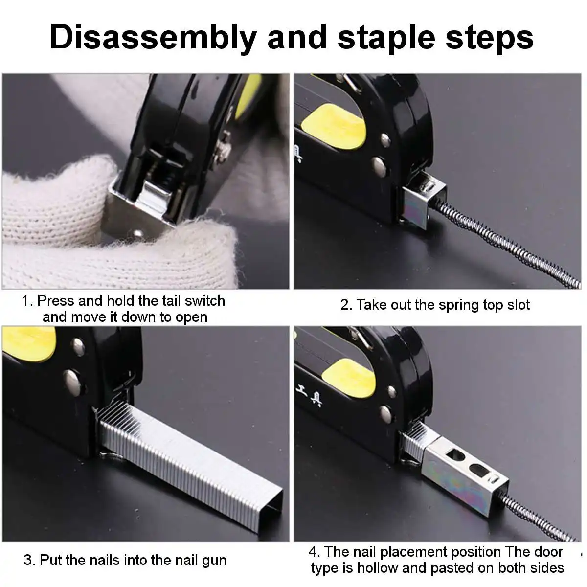 Multifunctio Manual Nail Gun Upholstery Framing Rivet Staple Guns Kit For Wood Door Nailers Rivet Tool Household Nail Gun
Multifunctio Manual Nail Gun Upholstery Framing Rivet Staple Guns Kit For Wood Door Nailers Rivet Tool Household Nail Gun