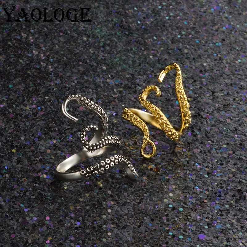 YAOLOGE 925 Sterling Silver New European and American Thai Silver Open Ring Fashion Trend Creative Retro Octopus Claw Ring
YAOLOGE 925 Sterling Silver New European and American Thai Silver Open Ring Fashion Trend Creative Retro Octopus Claw Ring