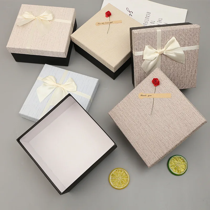 Gift Box Bow Elegant Storage Perfume Lipstick Wallet Watch Bracelet Color Carrying Case Square Jewelry Boxes Package Accessories 
Gift Box Bow Elegant Storage Perfume Lipstick Wallet Watch Bracelet Color Carrying Case Square Jewelry Boxes Package Accessories