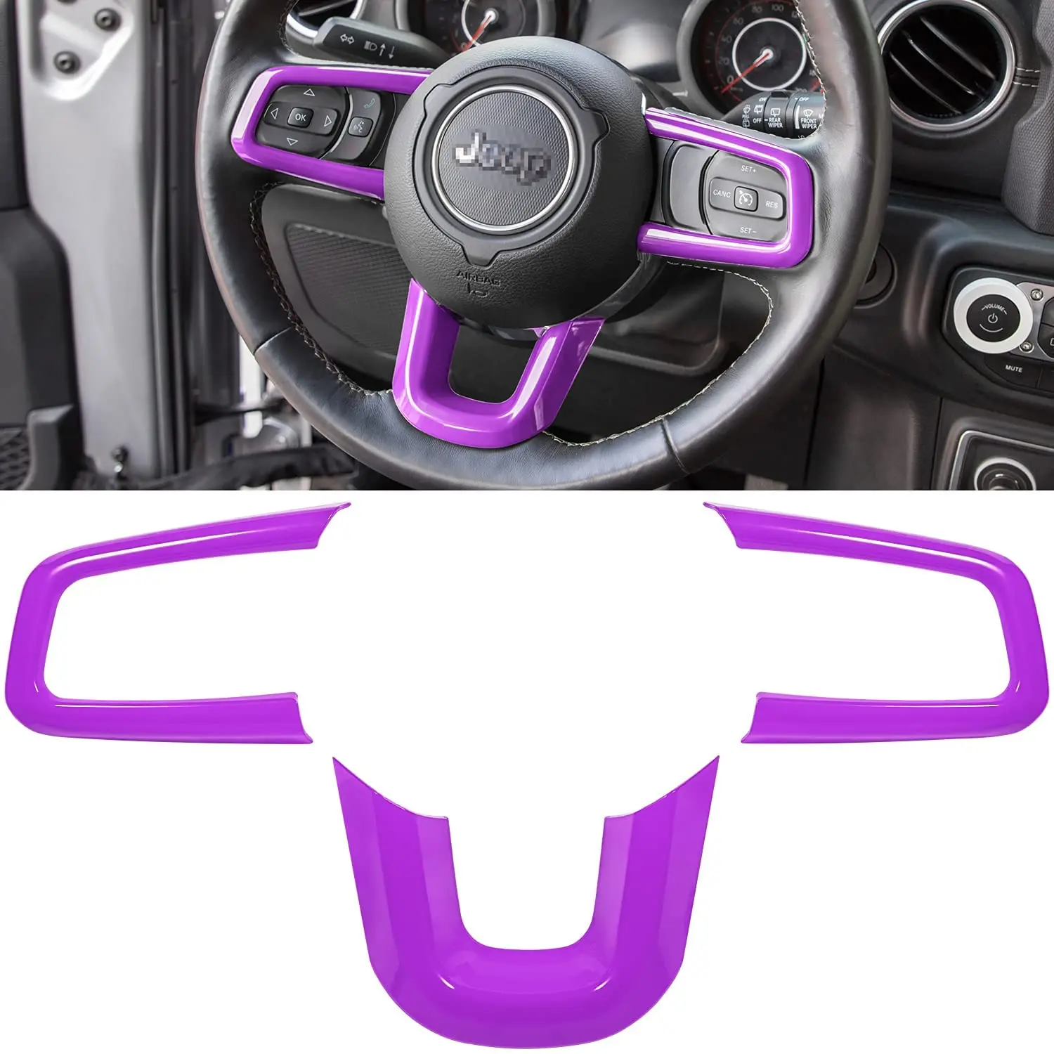 Оплетка рулевого колеса Chuang Qian для Jeep Wrangler JL JLU Gladiator JT 2018-2021, фиолетовая
Оплетка рулевого колеса Chuang Qian для Jeep Wrangler JL JLU Gladiator JT 2018-2021, фиолетовая