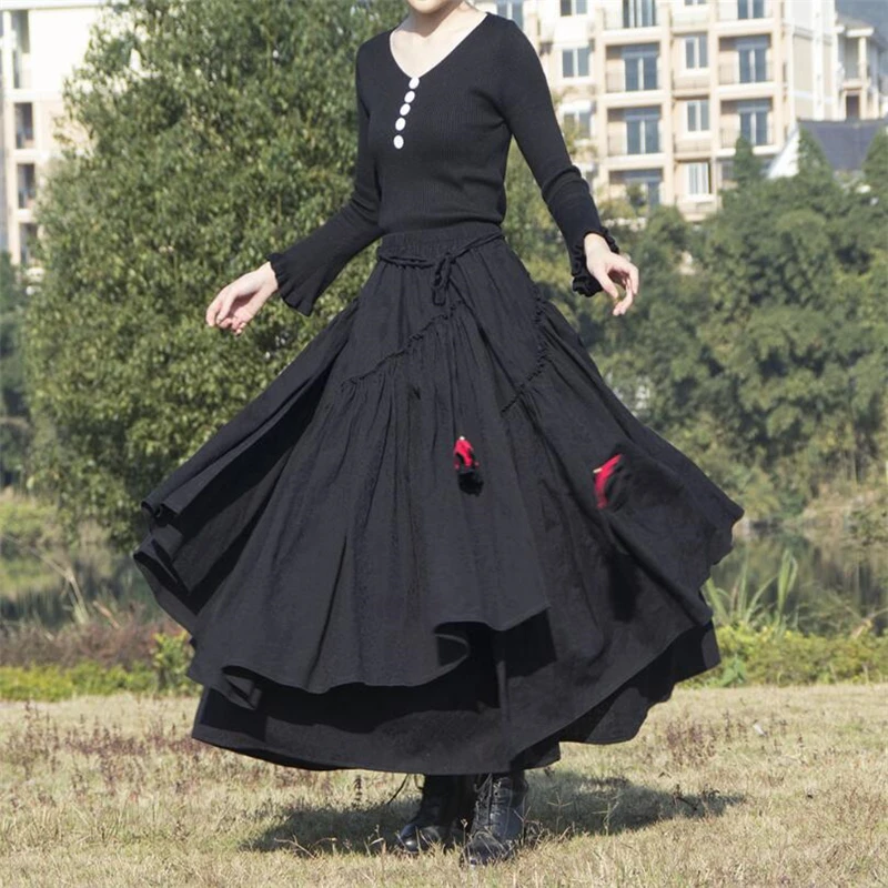 Оригинальная винтажная хлопковая льняная Асимметричная Женская длинная юбка в национальном стиле, модная женская повседневная юбка макси ...
Оригинальная винтажная хлопковая льняная Асимметричная Женская длинная юбка в национальном стиле, модная женская повседневная юбка макси ...