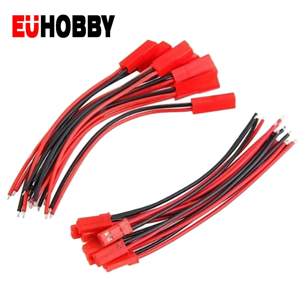 Гибкий 2 Pin 100 мм JST разъем) для стереосистем (10) Famale с 22AWG силиконовый провод кабель