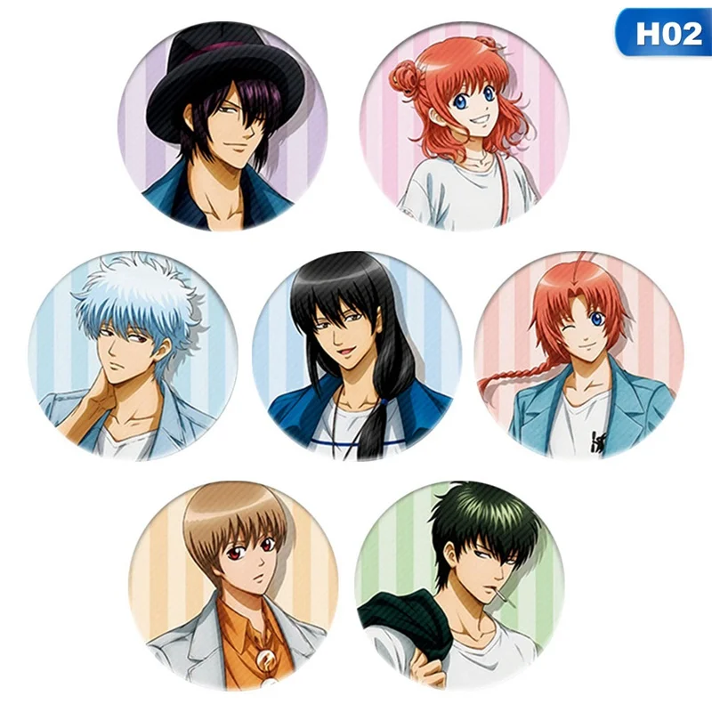 1Pack Anime GINTAMA Cosplay Badge Sakata Gintoki Brooch Pin Sadaharu Hijikata Toushirou Collection Badge For Backpack Clothes
1Pack Anime GINTAMA Cosplay Badge Sakata Gintoki Brooch Pin Sadaharu Hijikata Toushirou Collection Badge For Backpack Clothes