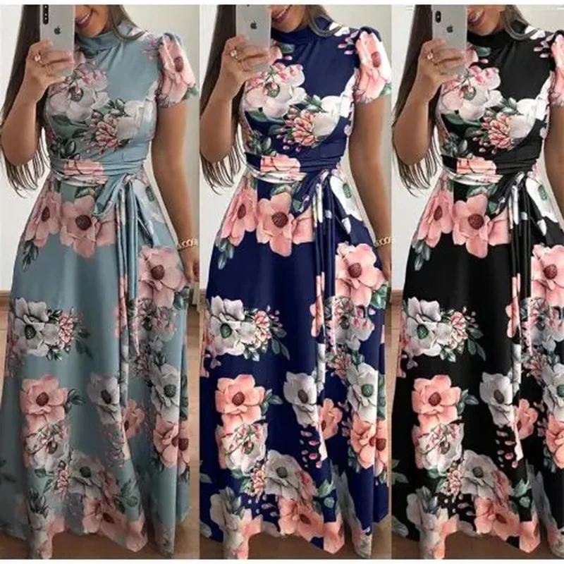 Plus size women's summer long super long dress long sleeve floral print dress casual high collar vestidos mujer verano 202...
Plus size women's summer long super long dress long sleeve floral print dress casual high collar vestidos mujer verano 202...