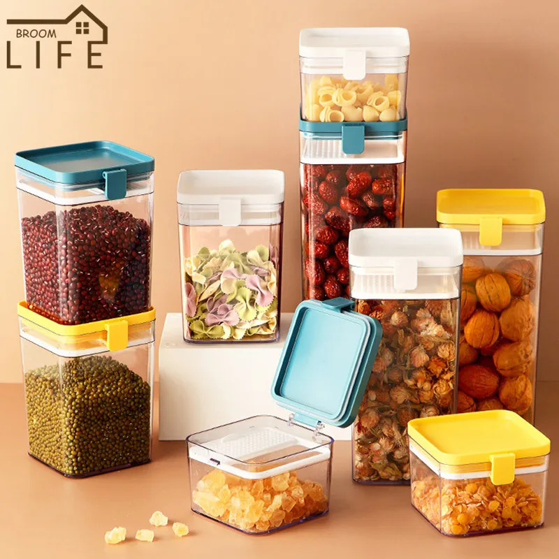 Герметичные контейнеры для еды с отсеками, герметичные и влагостойкие контейнеры для хранения кухонных злаков 
Герметичные контейнеры для еды с отсеками, герметичные и влагостойкие контейнеры для хранения кухонных злаков