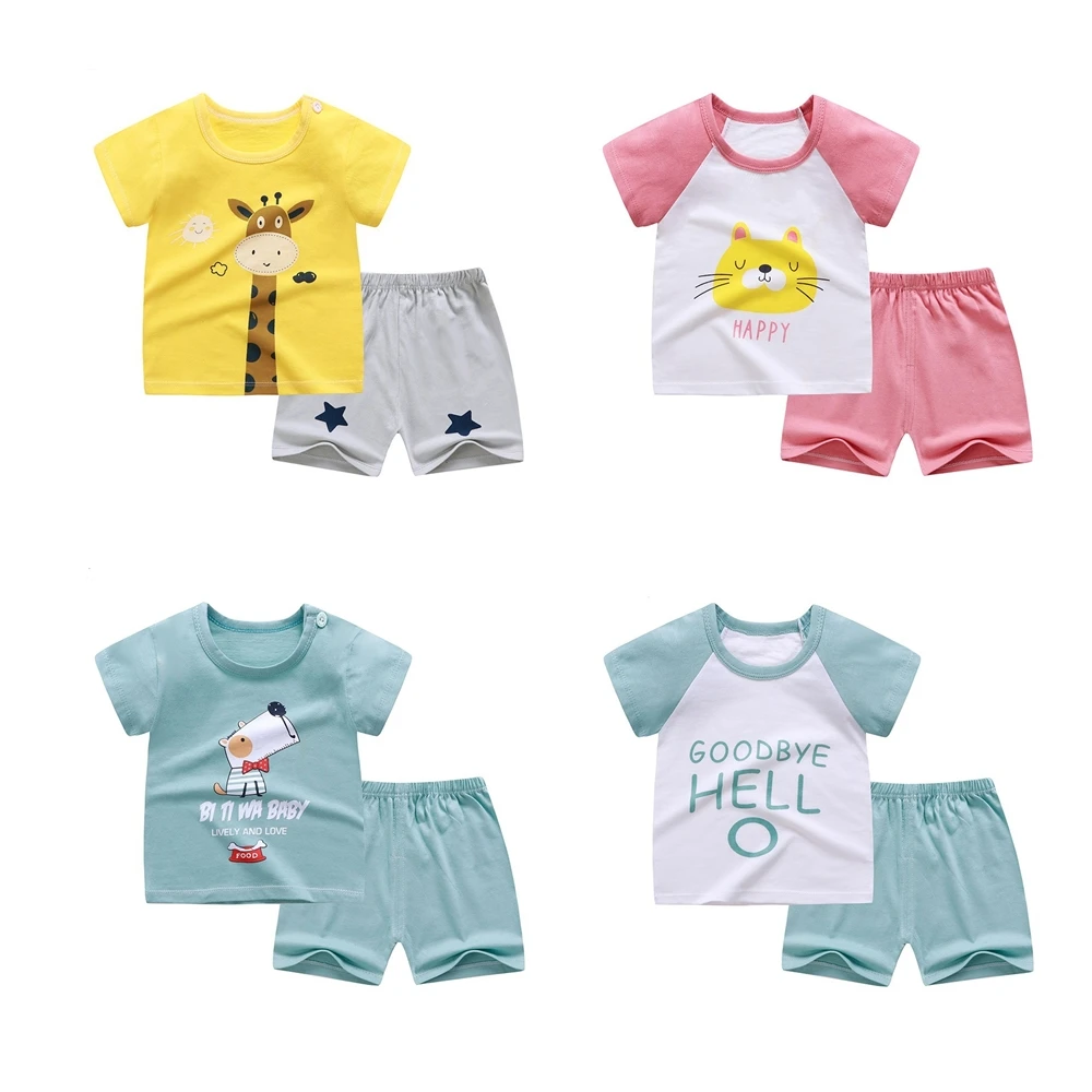 Summer Infant Newborn Baby Boy Clothes Children Clothing Set for Girls Kids T-Shirt Shorts 2PCS Outfits Cotton Casual Clothes
Summer Infant Newborn Baby Boy Clothes Children Clothing Set for Girls Kids T-Shirt Shorts 2PCS Outfits Cotton Casual Clothes