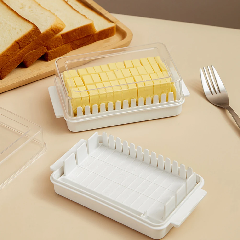 Butter Dish with Lid for Countertop Plastic Butter Keeper and Cutting Slot for Dividing and Storing Butter Container
Butter Dish with Lid for Countertop Plastic Butter Keeper and Cutting Slot for Dividing and Storing Butter Container