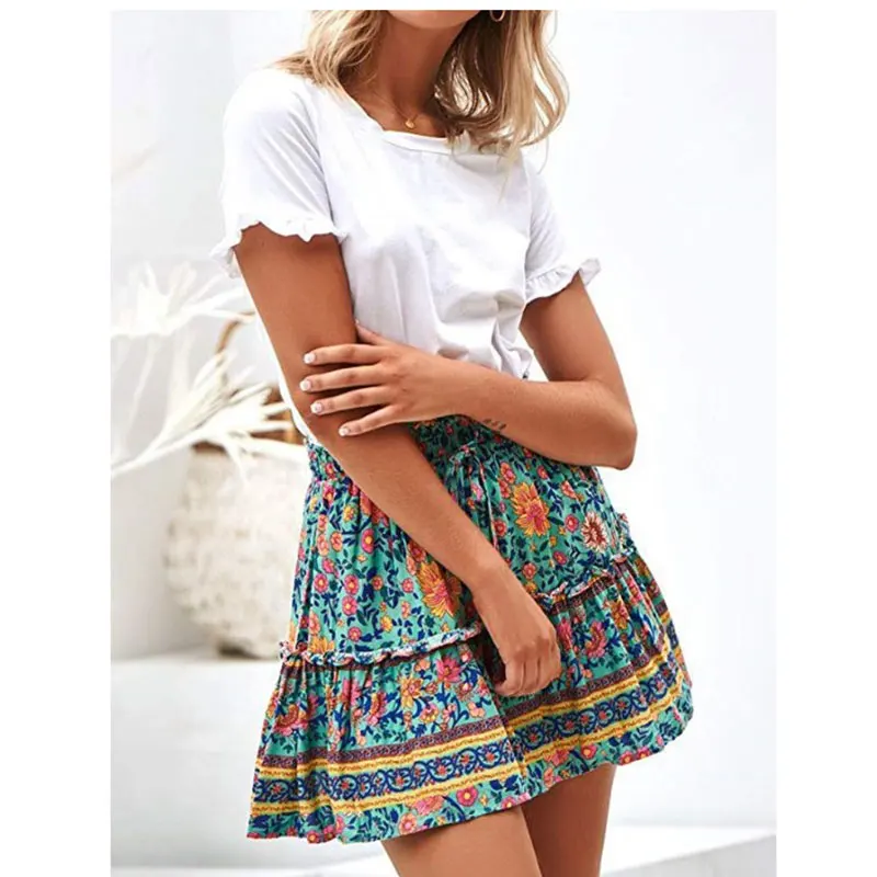 Summer Women Chiffon Floral Pleated Mini Skirt Leopard Ruffled Half-length Straps A-LINE Casual Fashion Short Skirts Female
Summer Women Chiffon Floral Pleated Mini Skirt Leopard Ruffled Half-length Straps A-LINE Casual Fashion Short Skirts Female