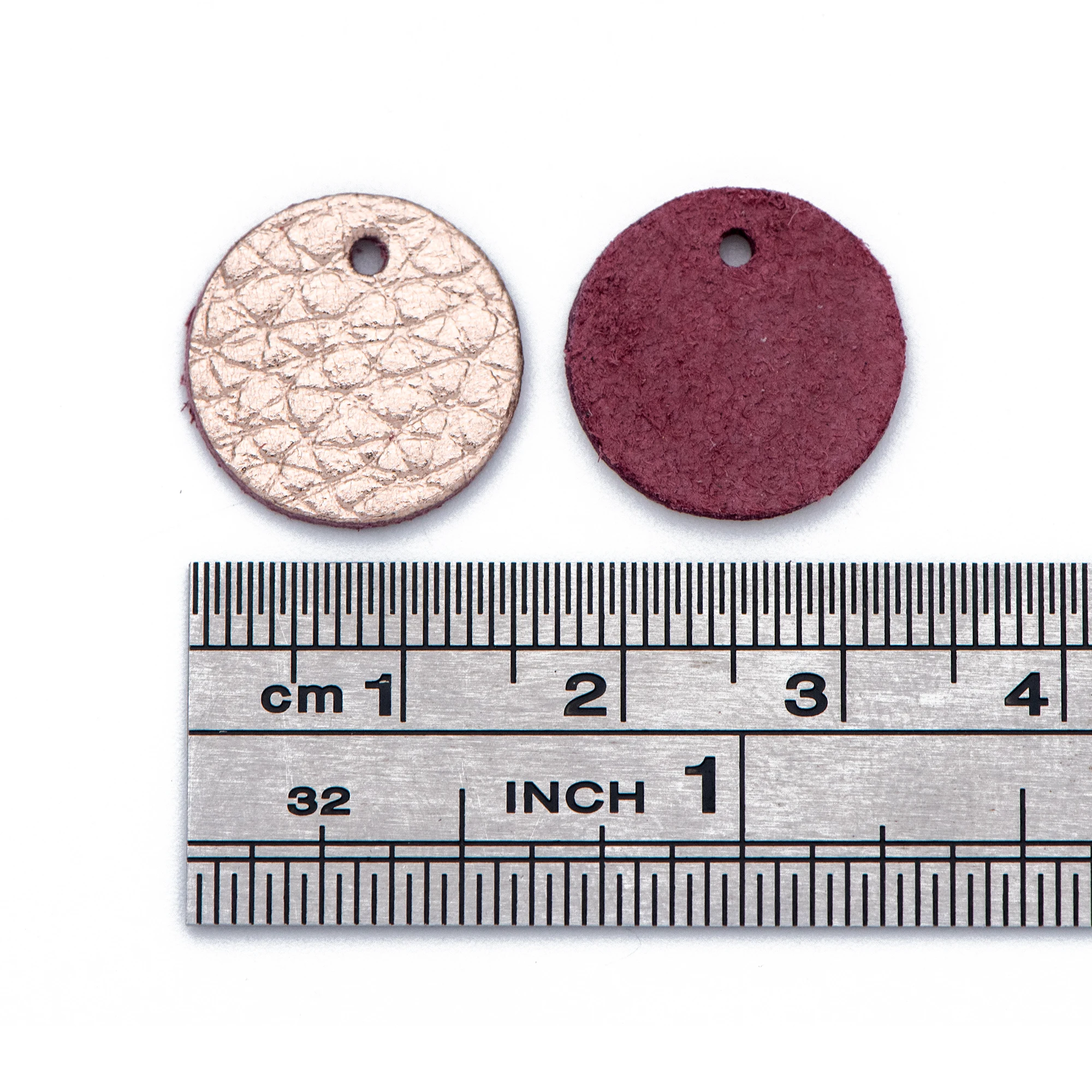 10pcs Genuine Leather Round Charms 15mm, Flat Coin Disc Geometric Pendants, DIY Components for Earrings, Rose Gold (FB-062-11)
10pcs Genuine Leather Round Charms 15mm, Flat Coin Disc Geometric Pendants, DIY Components for Earrings, Rose Gold (FB-062-11)