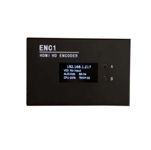 New Encoder H.264 H.265 1080P Live Streaming Video Encoder NDI RTMP SRT Live Broadcast
New Encoder H.264 H.265 1080P Live Streaming Video Encoder NDI RTMP SRT Live Broadcast