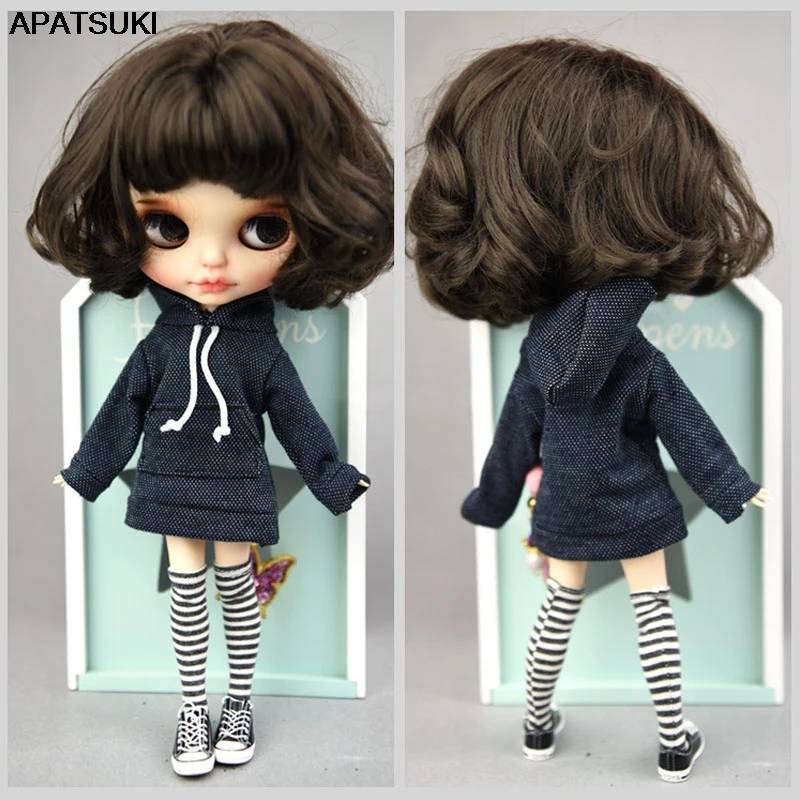 Темно-синяя Толстовка для кукол Blythe, модная кукольная одежда для кукол Blyth, топы, подарок, детская игрушка, аксессуары для кукол 1/6
Темно-синяя Толстовка для кукол Blythe, модная кукольная одежда для кукол Blyth, топы, подарок, детская игрушка, аксессуары для кукол 1/6