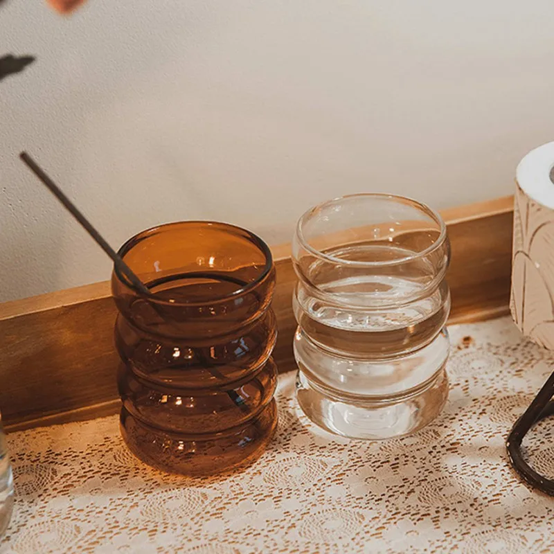 Home Office Dining Water Cup Coffee Cup Creative Wave Heat-resistant High Borosilicate Glass Color Double Transparent Cup
Home Office Dining Water Cup Coffee Cup Creative Wave Heat-resistant High Borosilicate Glass Color Double Transparent Cup
