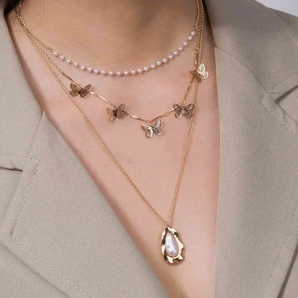 Trend Of Selling Women Necklace Fashion Trend In Irregular Metal Pendant Joker Butterfly Shape Pendant Necklace
Trend Of Selling Women Necklace Fashion Trend In Irregular Metal Pendant Joker Butterfly Shape Pendant Necklace