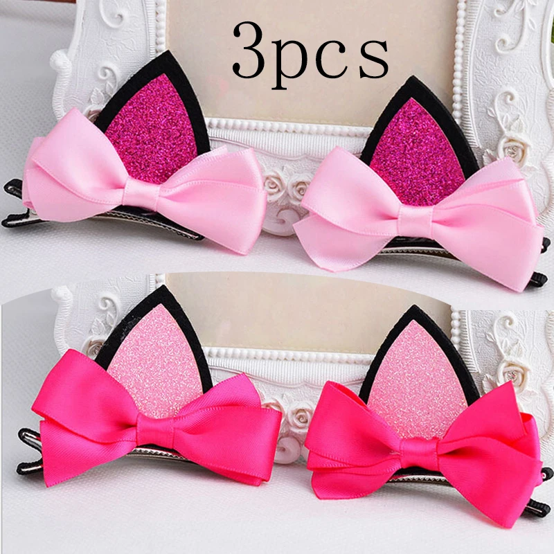 3pc Kids Cat Ears Hairclips Children Baby Girls Clip Hairpins Barrettes Headwear Flower Cat Ears Hairpin Hair Accessories
3pc Kids Cat Ears Hairclips Children Baby Girls Clip Hairpins Barrettes Headwear Flower Cat Ears Hairpin Hair Accessories