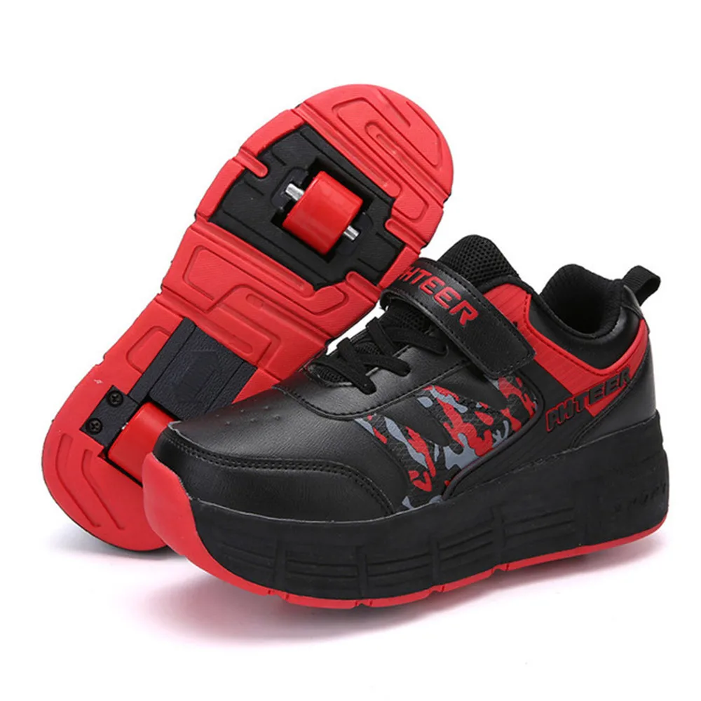 Black 31-42 Children Junior Roller Skate Shoes Kids Sneakers With One Two 2020 Boys Girls Wheels Shoes Adult Casual boys Shoes
Black 31-42 Children Junior Roller Skate Shoes Kids Sneakers With One Two 2020 Boys Girls Wheels Shoes Adult Casual boys Shoes